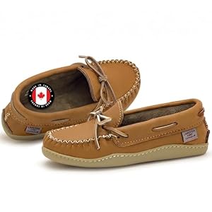 Laurentian Chief Laurentian Chief Herren Moosehide Leder Loafer Mokassin Schuhe, Braun (Korkbraun), 43 EU Laurentian Chief Laurentian Chief Herren Moosehide Leder Loafer Mokassin Schuhe, Braun (Korkbraun), 43 EU