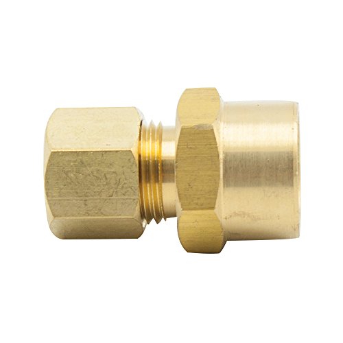 Legines Brass Compression Fitting Female Coupling Adapter 1/4" Tube Od X 1/8" Npt Female Pack Of 2 #TOP3