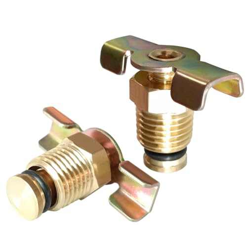 Drain Valve With Wing Nut Handle Tank Drain Cock Wing Style Valve (pack Of 2)