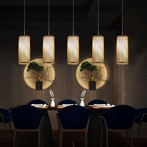 Lámparas de decoración de pasillo de mimbre natural tejidas a mano 6