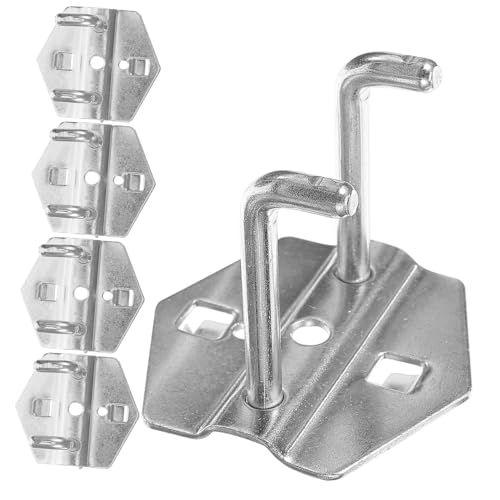 FOYTOKI Space-Saving Tool Organizer 5pcs Metal Pegboard Hooks Easy Install for Workshop Home