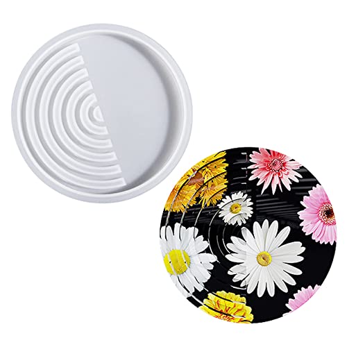 Silicone Jewelry Tray Epoxy Resin Casting Mould Glass Teapot Mat Tray Molds