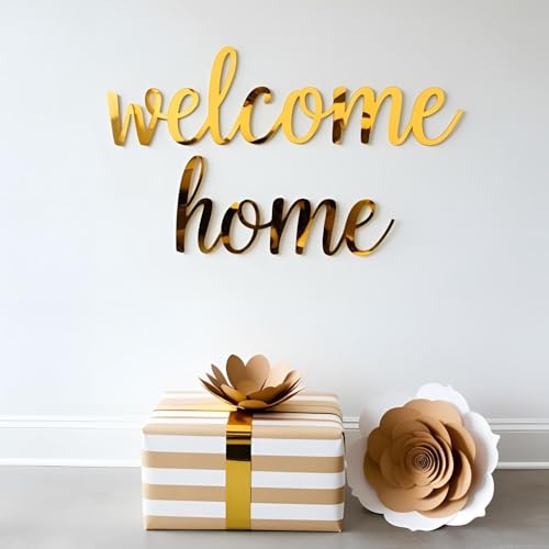 Image of LET'S DIY Customised Golden Acrylic Letters & Numbers - Personalized Text Cutout Alphabets for Name Plates, Wall Decor, Art & Craft - Premium & Easy to Paint