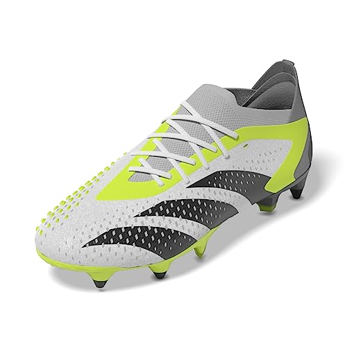 adidas Unisex Predator Accuracy.1 L Sg Football Shoes (Soft Ground), FTWR White Core Black Lucid Lemon, 6.5 UK