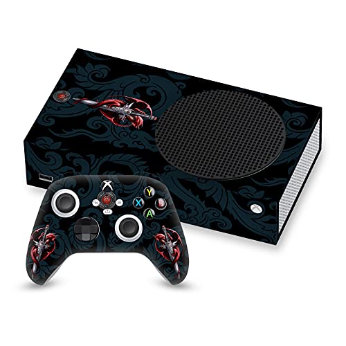 Sticker Xbox Series S dragon poignard pour personnaliser votre setup de salon ou de chambre geek
