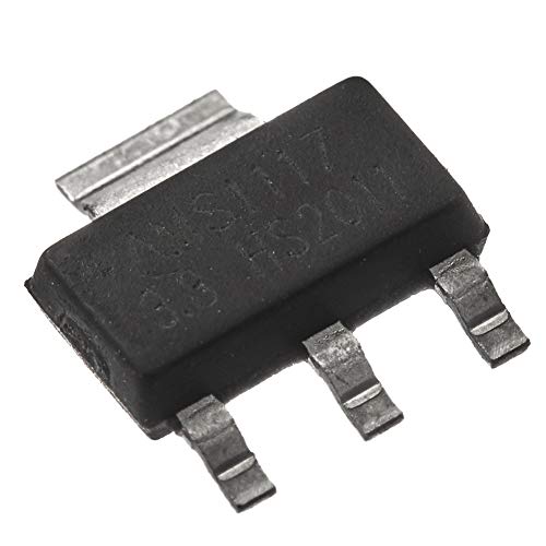 Bridgold 10pcs AMS1117-3.3 AMS1117-3.3V 1117 Forward Low Voltage Linear Regulator 3.3V 1A for Laptop Mobile Phone Battery Charger.