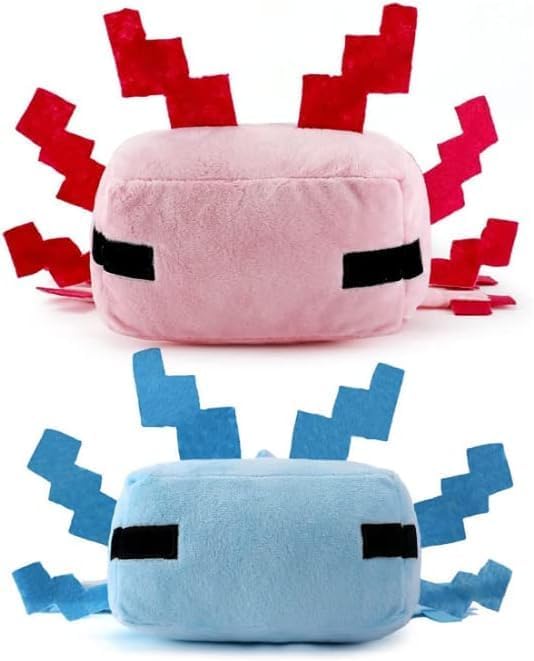 HQRYSH Plush Toys, Plush Toy Soft Pillows, Suitable for Video Game Enthusiasts, Children's Birthday Parties, Christmas Preferred Gifts (Pink/Blue)