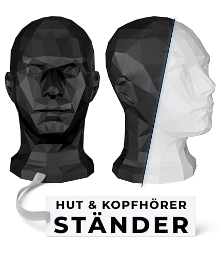 TESTAFIT Mannequin Kopf schaufensterpuppe kopf deko für Helme Mützen Brillen Kopfhörer. kopf für VR-Brille kopfhörer. Dekorativer Aussteller für Schaufenster und Aufbewahrung