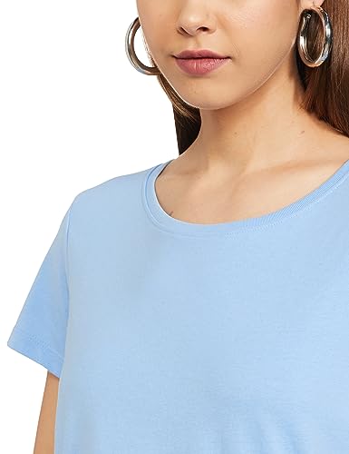 Image of Max Plus Size Women's Solid Cotton Regular Fit T-Shirt