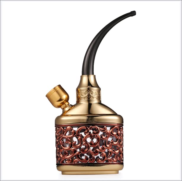 GUBAOPQLA Hookah Set Large Pipe Hookah, Tobacco Smoking Pipes Hookah Water Cigarette Pipe Mini Portable Complete Set Suitable for Families, Foreign Hotels, Bars, Clubs, Hotels,Red