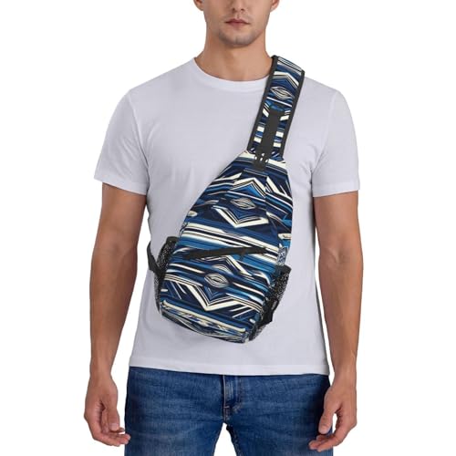 Mochila cruzada impermeable negra para deporte y trekking miniatura 7