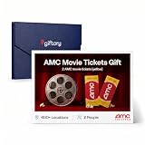 Giftory AMC Movie Tickets Gift for 2 (Excludes NY, NJ, CA) - Theater Experience Gift Box for Couples - Perfect for Birthdays - 400+ Locations (Just Tickets - Classic Movie Night)