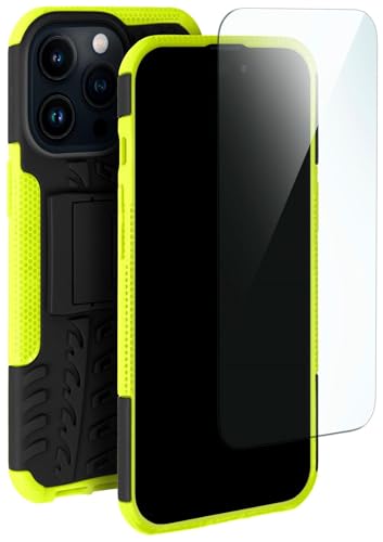 Coque iPhone 15 Pro robuste moex antichoc pour activités outdoor vert et noir