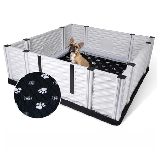 Image of EZwhelp EZclassic Dog Whelping Box - Washable Pee Pad, Large 48 inchx48 inchx18 inch