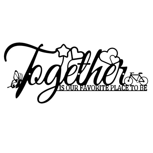 Metal Family Wall Art Inspirational Quotes Sign