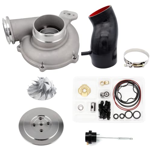 99.5-03 7.3L Power Stroke Diesel Turbo DIY Upgrade Kit Billet 66/88mm Compressor Wheel with Actuator