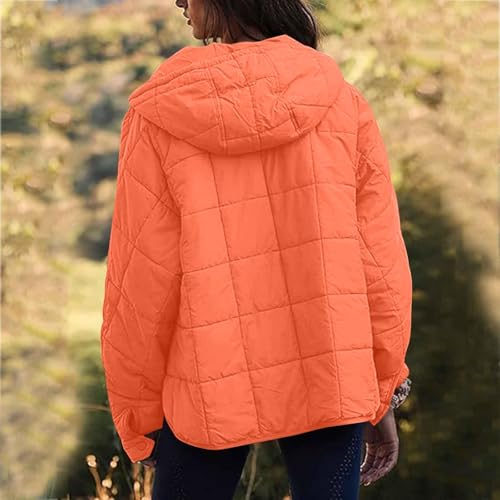 Lolvmvchi Women's Orange Oversized Puffer Jacket – Your Cozy Companion for Winter Adventures! - Image 3