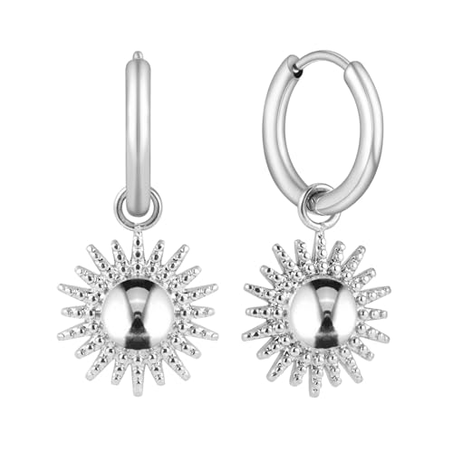 Créoles Soleil BONNYBIRD Boucles d'oreilles femme éclat solaire BonnySun