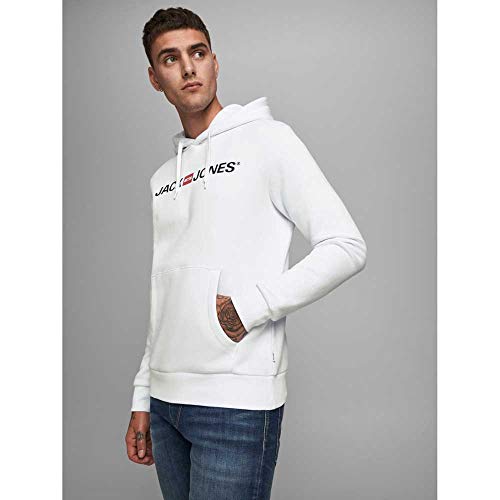 Jack & Jones Herren Jjecorp Old Logo Sweat Hood Noos Kapuzenpullover, White, M EU