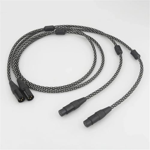 Cable balanceado de audio XLR 0.5M con conductor cobre 5N miniatura 3