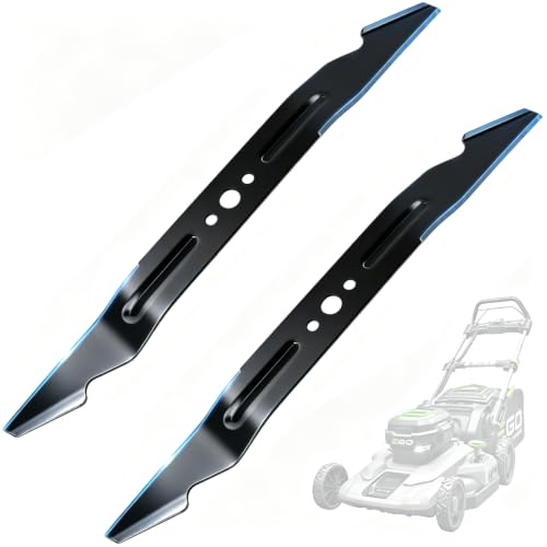 Image of AB2100 Replacement Lawn Mower Blades 21 inch for EGO Power+ 56V Mowers | 21-Inch Mulching Blades Fit EGO LM2100 LM2101 LM2100SP LM2102SP LM2142SP Mower, Replaces AB2101,Steel Blades Sharp Cuts 2PACK