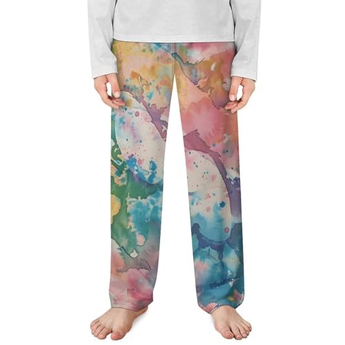 Watercolor Snake Skin Tie-dyeChildren's Casual Pajamas130CM