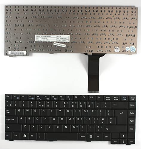 Clavier Advent 7017 en panne ? Installez le modèle Keyboards4Laptops Noir Royaume-Uni