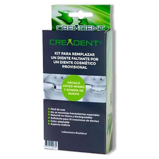 Kit para remplazar un diente faltante por un diente cosmético provisional