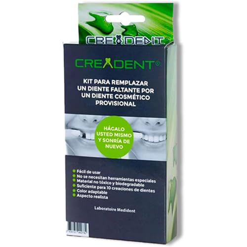 CREADENT Kit para remplazar un diente faltante por un diente cosmético provisional.CREADENT