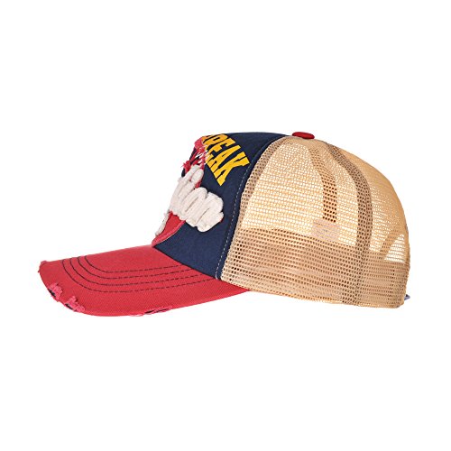 Image of WITHMOONS Meshed Baseball Cap Distressed Trucker Hat Star KR1185