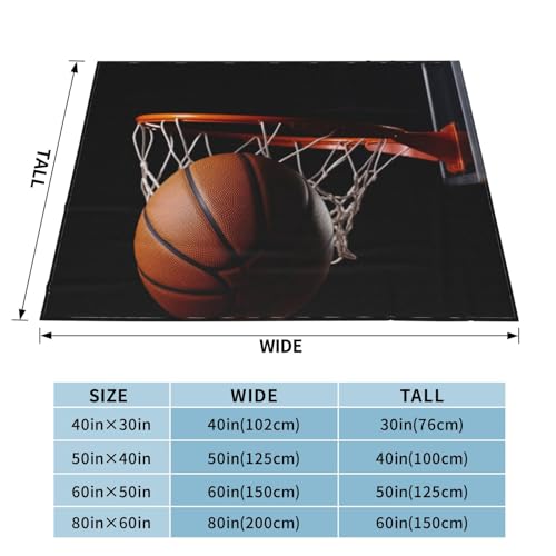 Couverture lit flanelle basket-ball de qualité supérieure douce