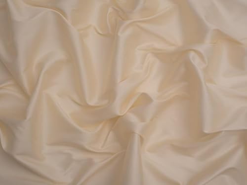 Minerva Core Range Oyster Faux Silk Effect Taffeta Fabric for Dressmaking - 140cm Wide - per metre