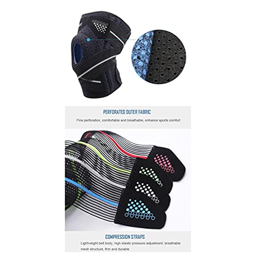 GvvcH Knie Brace (2 Pack) verstelbare compressie Patellaire kniesteun voor artritis, gewricht, meniscus pijnverlichting… - Image 3