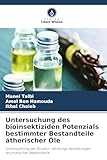 Untersuchung des bioinsektiziden Potenzials bestimmter Bestandteile ätherischer Öle: Untersuchung der Struktur-Wirkungs-Beziehungen aromatischer Bestandteile