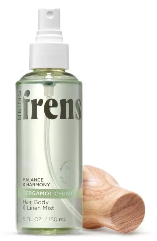 Being Frenshe Bergamot Cedar Hair, Body And Linen Mist Spray with Essential Oils, 5 fl oz
