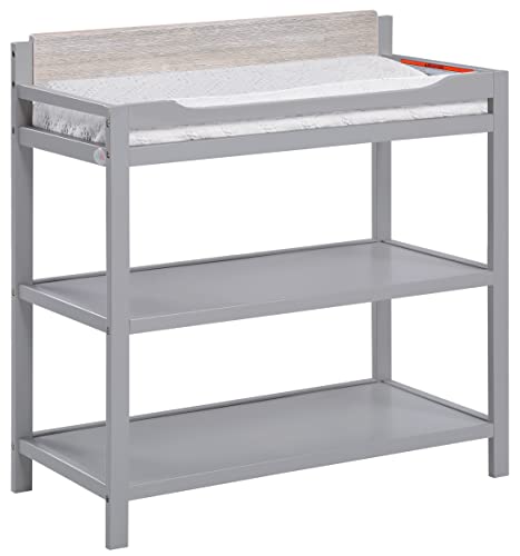 Image of Suite Bebe Hayes Changing Table in Grey and Wire Brushed Wood