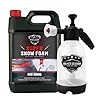 Snow Foam Plus 2L Pump up Snow Cannon Gun For Car Van Caravan 5L Super Thick Pre Wash Pressurised Snow Cannon Lance Kit No Jet/Pressure Washer Needed (Cherry)