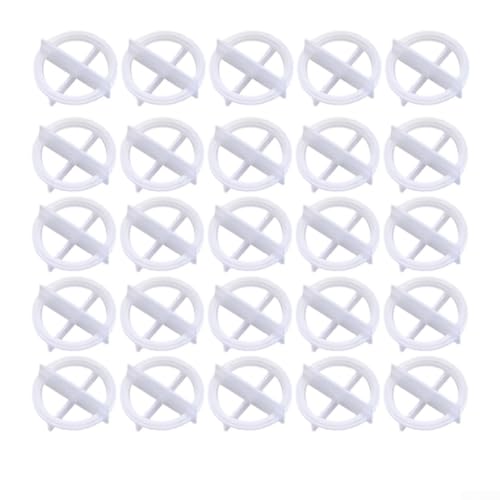 100 piezas de espaciadores de sistema de nivelación de azulejos y cuñas para azulejos de suelo y pared que proporcionan un espacio constante y una fijación estable (blanco 1 mm)