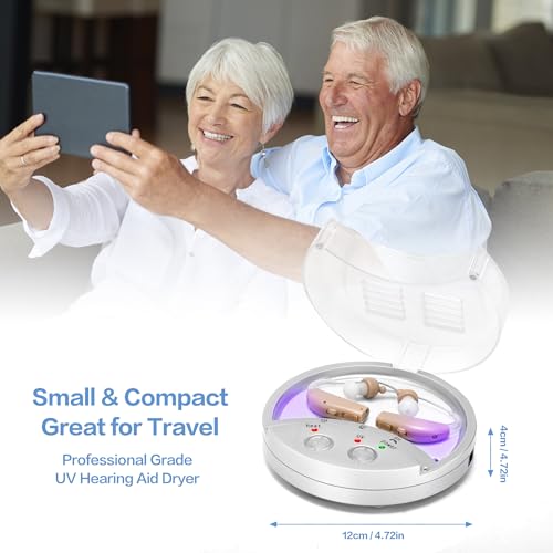 MSA UV Pro Dryer; Hearing Aid Cleaning and Maintenance; Prolongs Life of Hearing Aids, Sound Amplifiers, Earbuds; Sanitizing; Easy to Use; Maintenance Free; Removes Moisture; Great for Travel