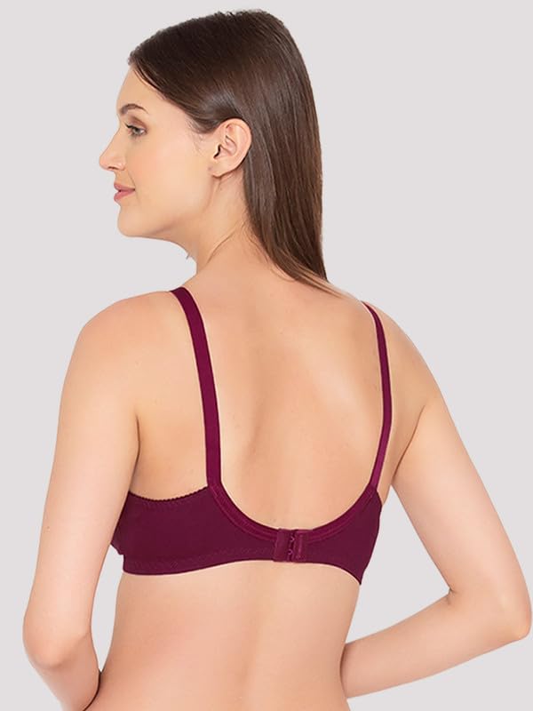 Image of Groversons Paris Beauty Women's Cotton, Full Coverage, Non-Padded, Non-Wired Bra (BR001)