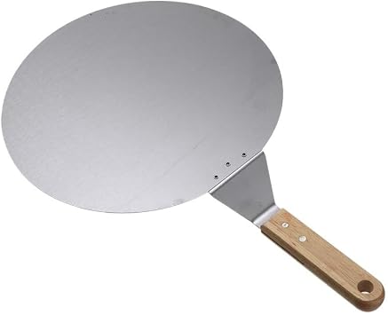 Pizza Paddle Kitchen Pizza Peel Shovel Paddle Stainless Steel Pizza Spatula Pancake Baking Tool with Wood Handle Kitchen Baking Tools Pizza Peel