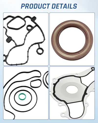 Image of Timing Cover Gasket, Compatible with Dodge Grand Caravan Jeep Grand Cherokee Chrysler 2011-2017 3.2L 3.6L V6 Engine, Replace TC1169