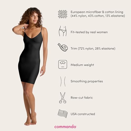 Image of commando - Two-Faced Tech Control Slip Under Dress | Light-Medium Compression Shapewear | Stays in Place For Smooth Fit