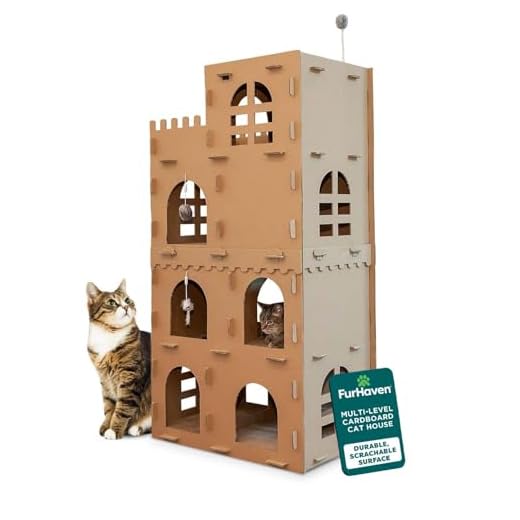 Furhaven Multi-Level Cat Condo Playground