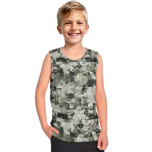 Boys Sleeveless Shirts for Kids Tank Tops Under Shirt for Children