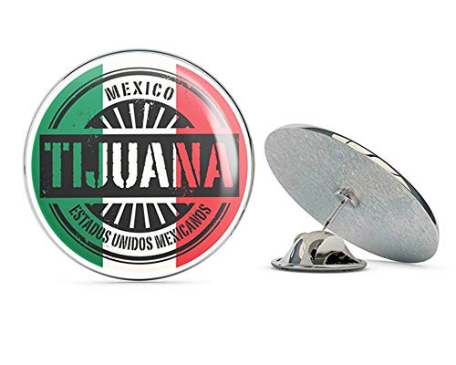 Tijuana Mexico Round Metal 0.75