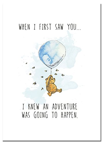 Winnie The Pooh Classic Art Prints - Set Of 4 Wall Art Decor Photos Nursery Bedroom Playroom (5 Inches X 7 Inches) #TOP2