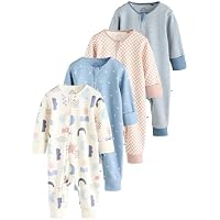 NEXT Bebés niño Pack de 4 Pijamas Tipo Pelele sin pies con
