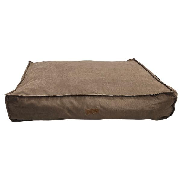 HugglePets Luxury Mattress Dog Bed | Oatmeal (97 x 68 cm)