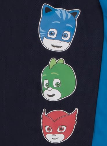 Image of PJ Masks Boy's 3-Piece Set - Short Sleeve Shirt, Tank Top and Shorts - Summer Outfit Bundle for Kids and Toddlers
